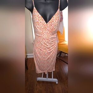 BCBGENERATION, White/Pink floral dress, SZ 2